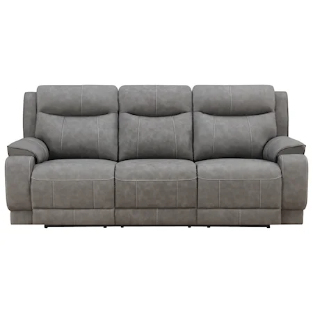 Power Reclining Sofa with Power Tilt Headrests and USB Ports